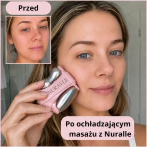 Dwustronny chłodzący roller do twarzy – bez opuchnięć i z pięknym podkreśleniem konturów - poranna rutyna z Nuralle
